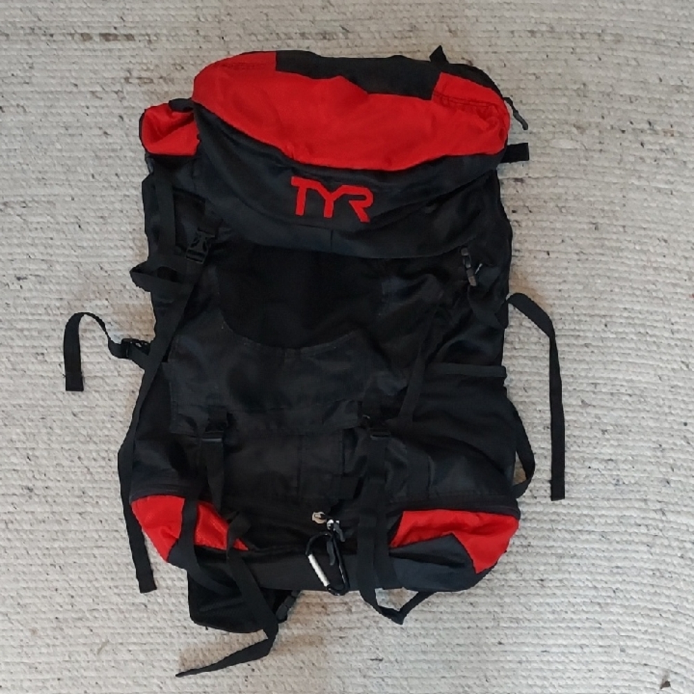 TYR Black and Red Men's Backpack